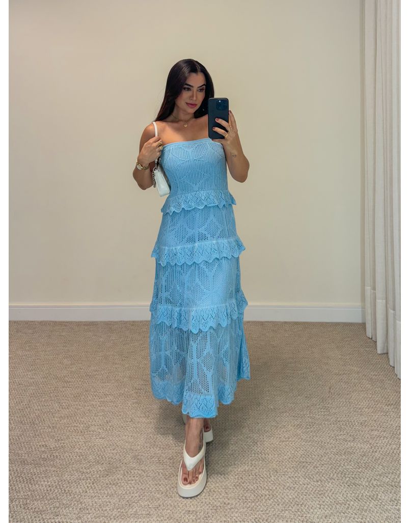 Vestido Tomara Que Caia Julieta Azul