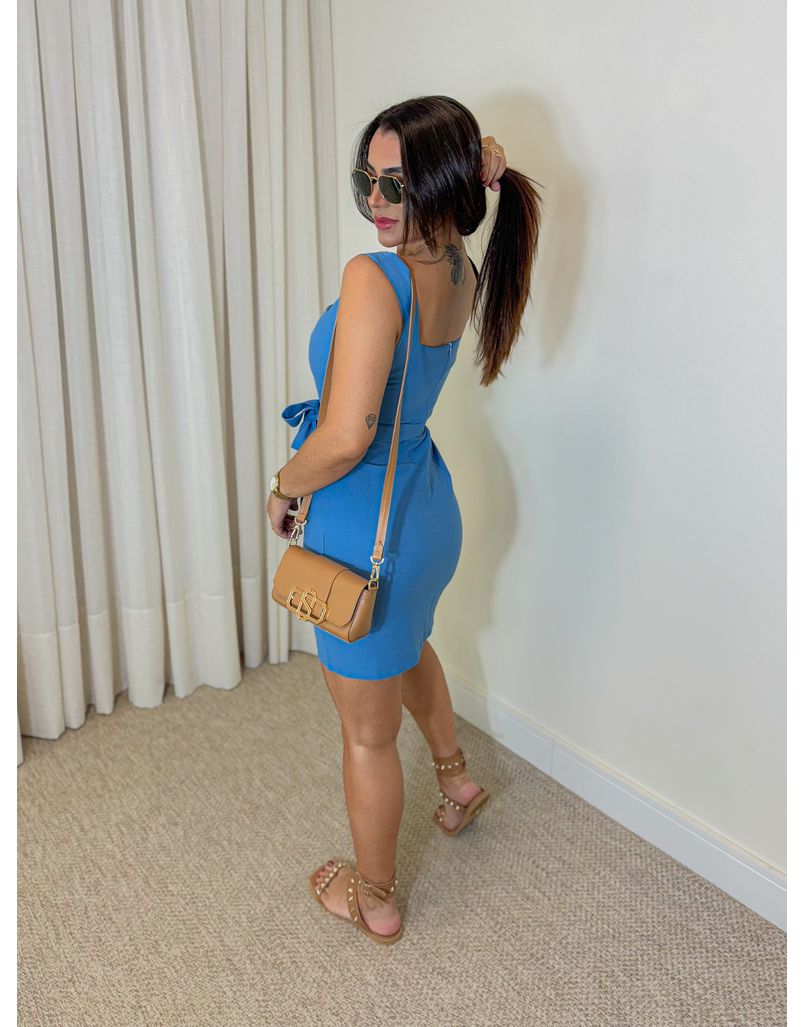Vestido Alça Camile Azul