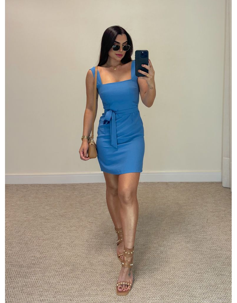 Vestido Alça Camile Azul