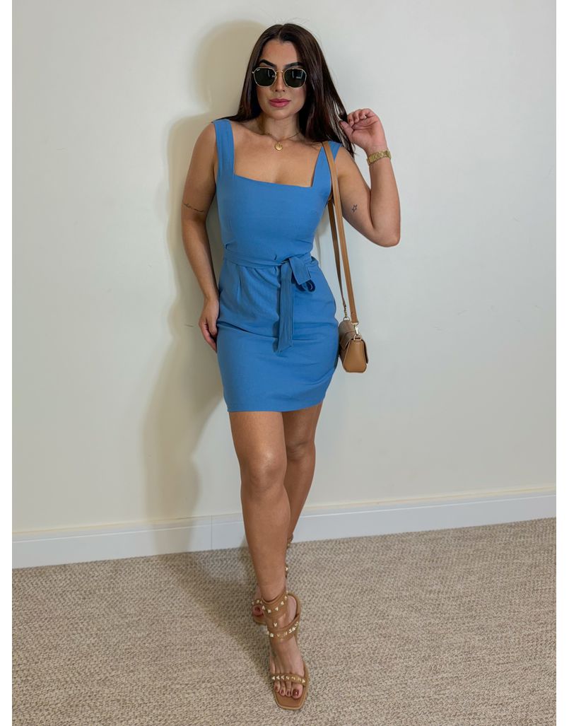Vestido Alça Camile Azul