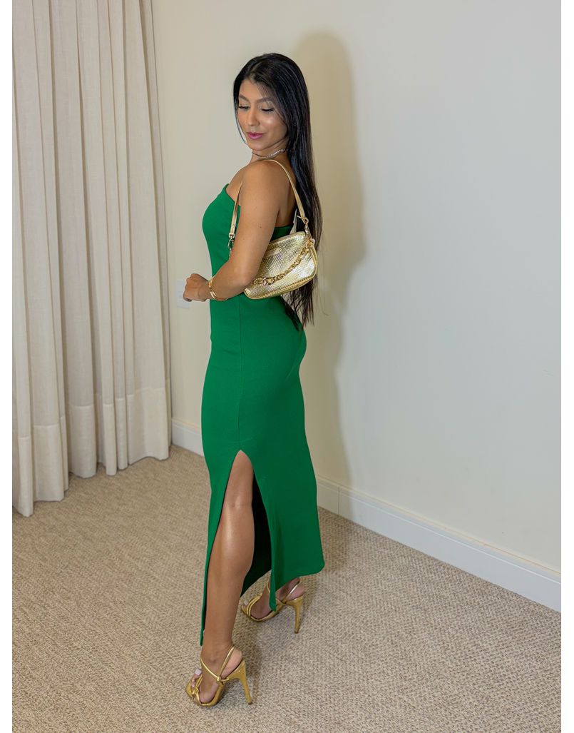 Vestido Liso Tomara Que Caia Verde