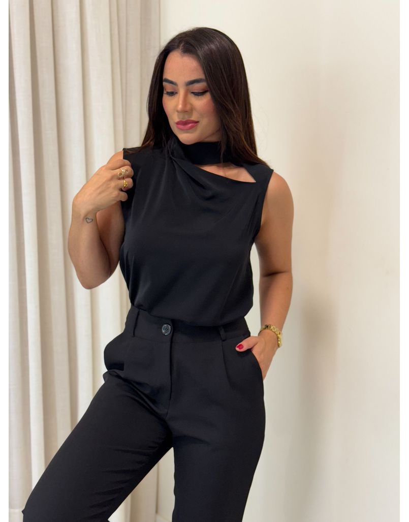 Blusa Eliana Preta - Loja La Mina 