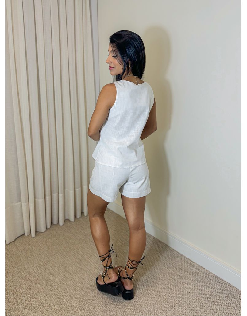 Conjunto Linho Viviane Branco