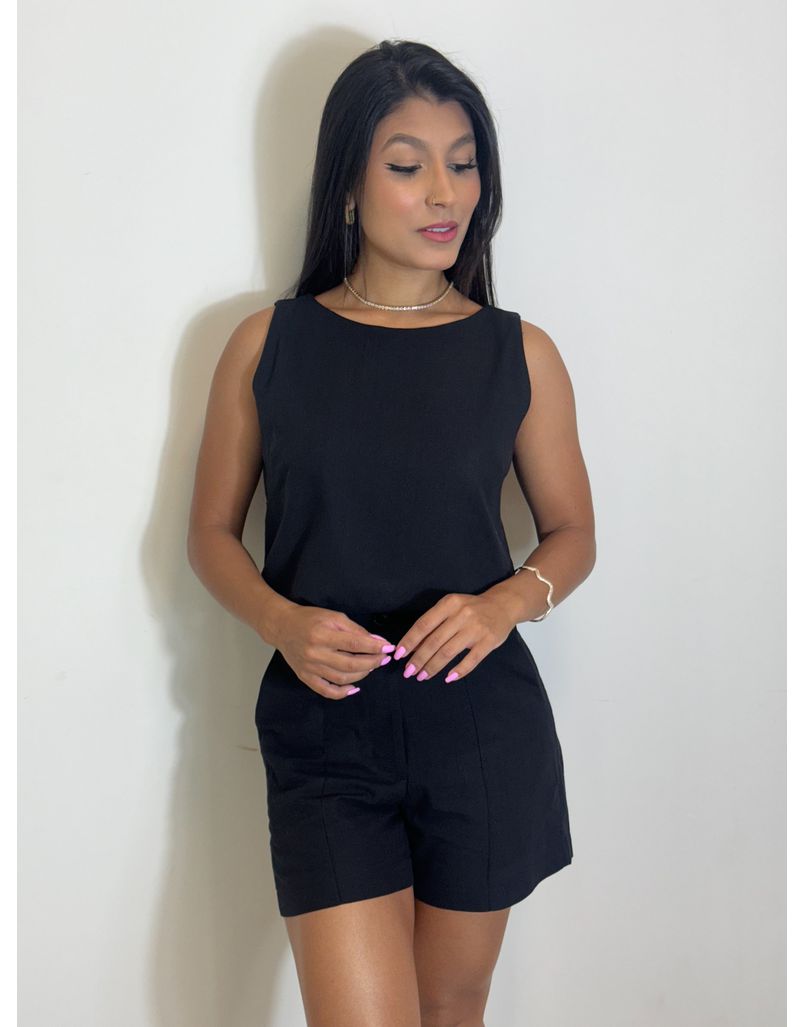Conjunto Linho Viviane Preto