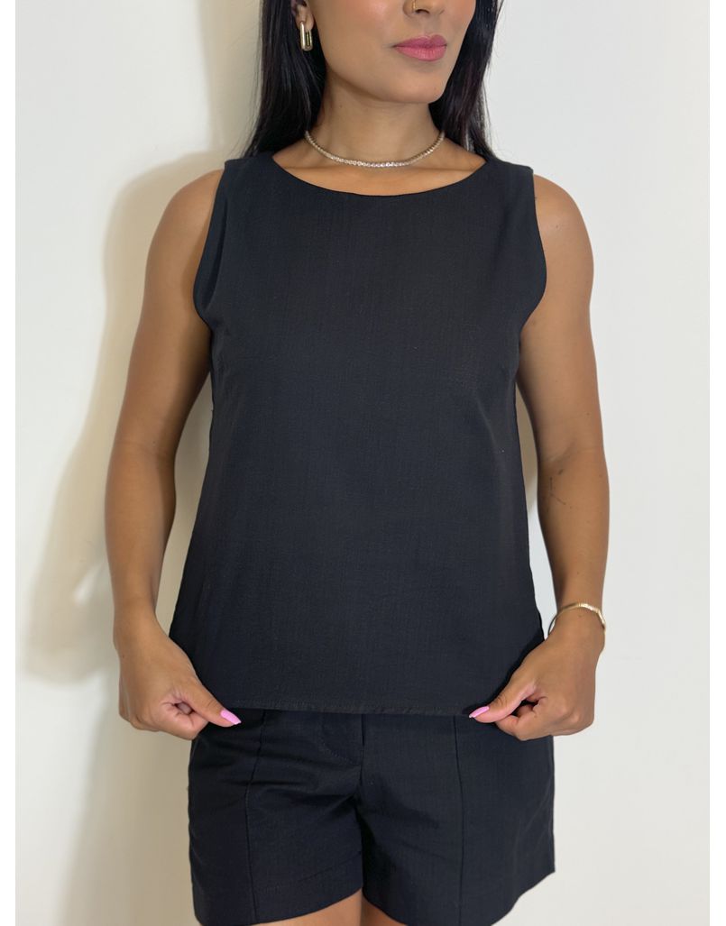 Conjunto Linho Viviane Preto