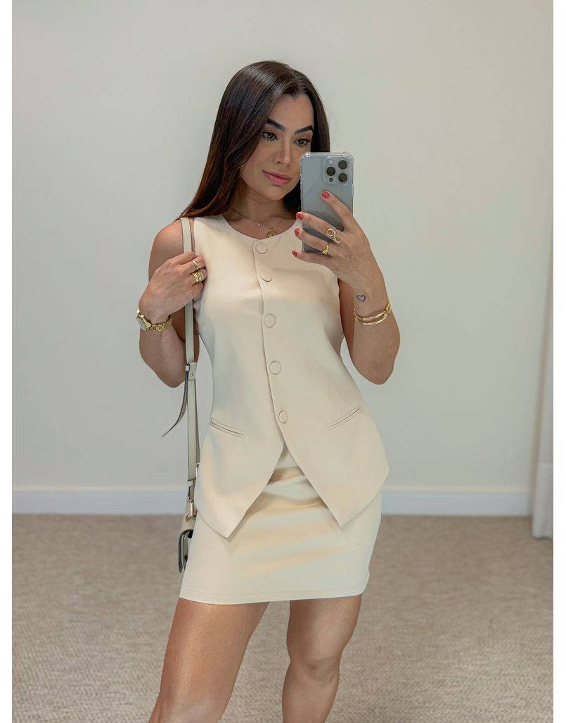 Conjunto Saia Vera Cappuccino