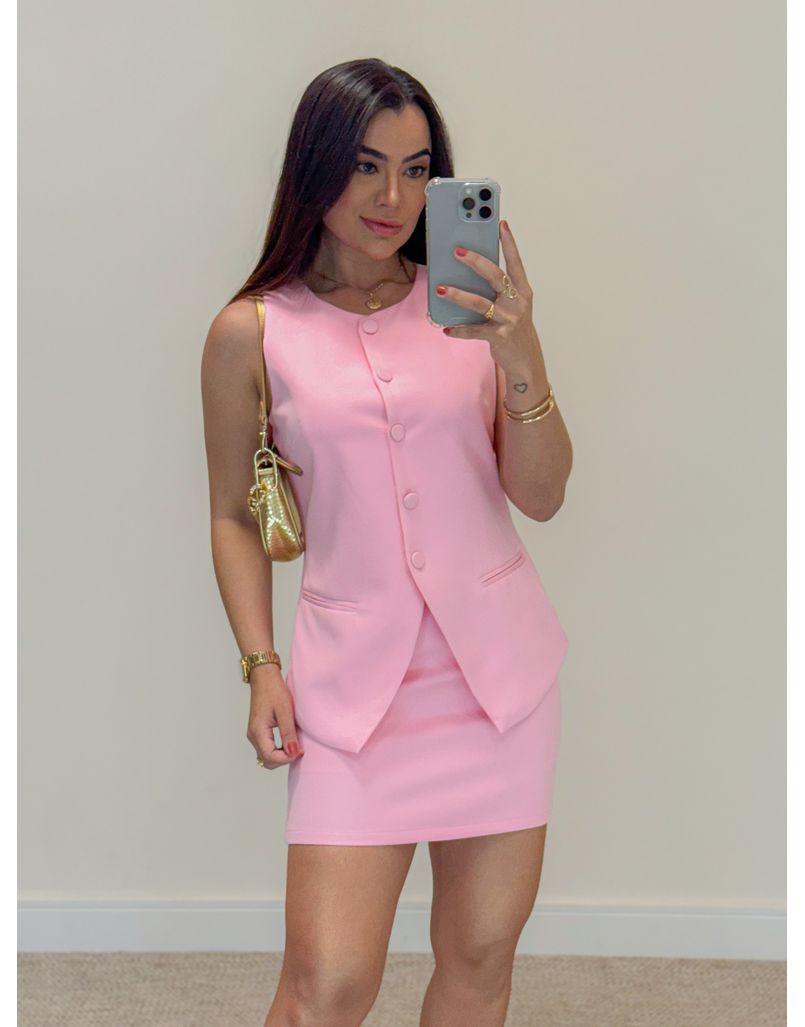 Conjunto Saia Vera Rosa