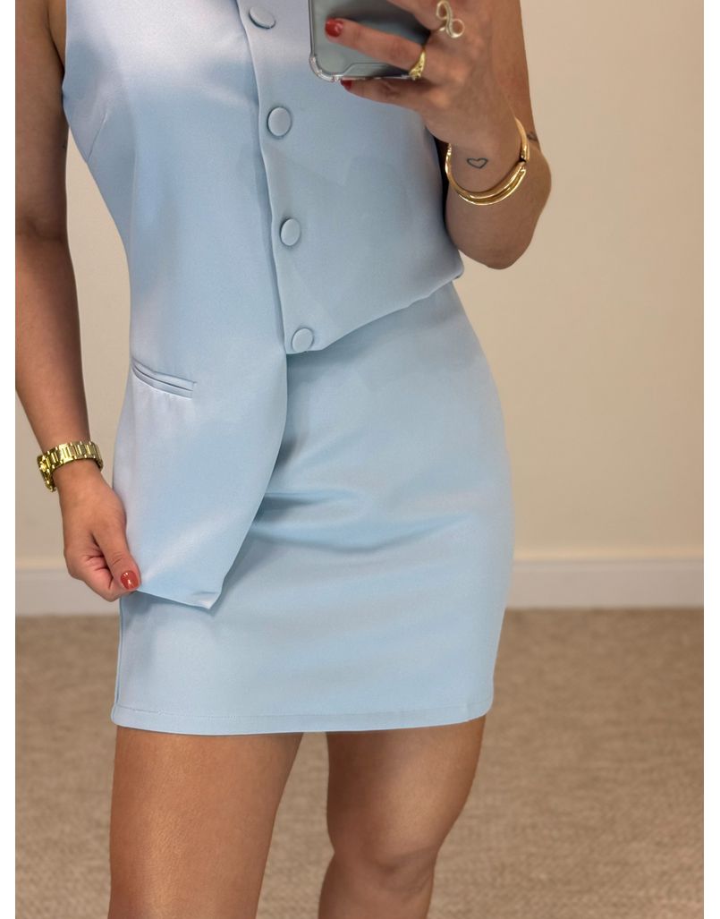 Conjunto Saia Vera Azul
