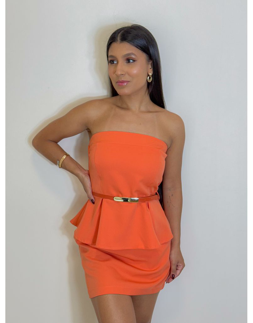 Conjunto Saia Catarina Laranja - Loja La Mina 