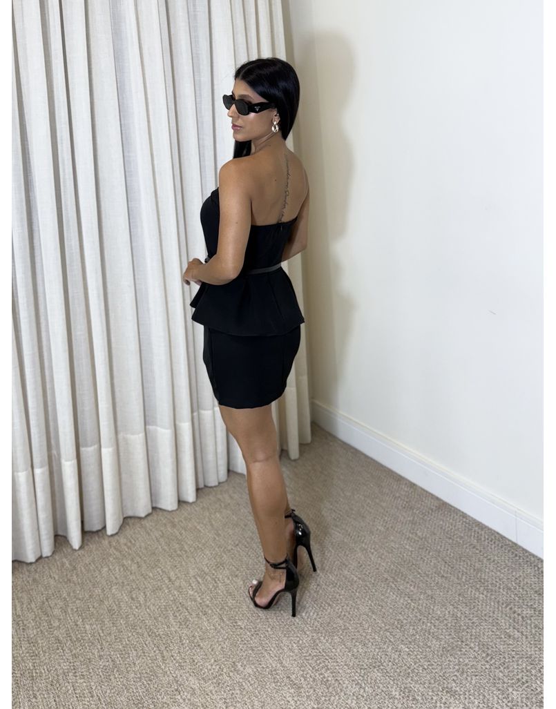 Conjunto Saia Catarina Preto