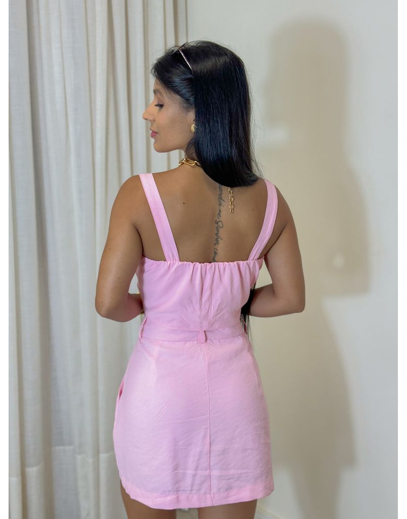 Conjunto Saia Tereza Rosa