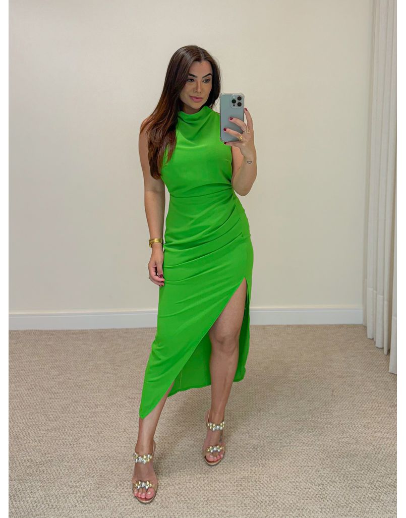Vestido Midi Fabricia Verde
