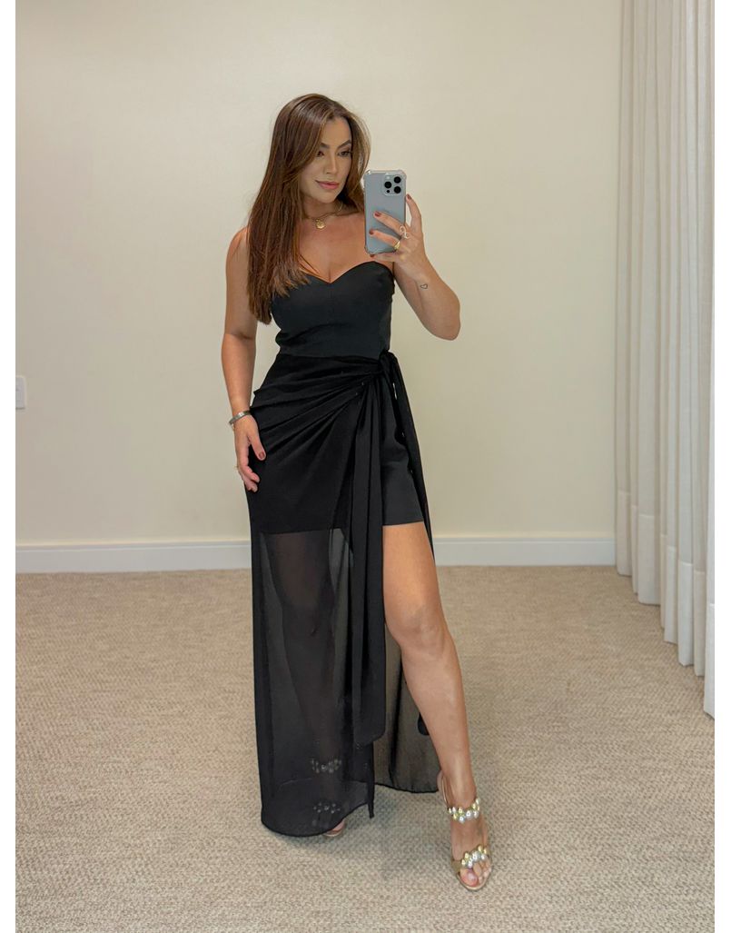 Vestido Amarração Tamires Preto