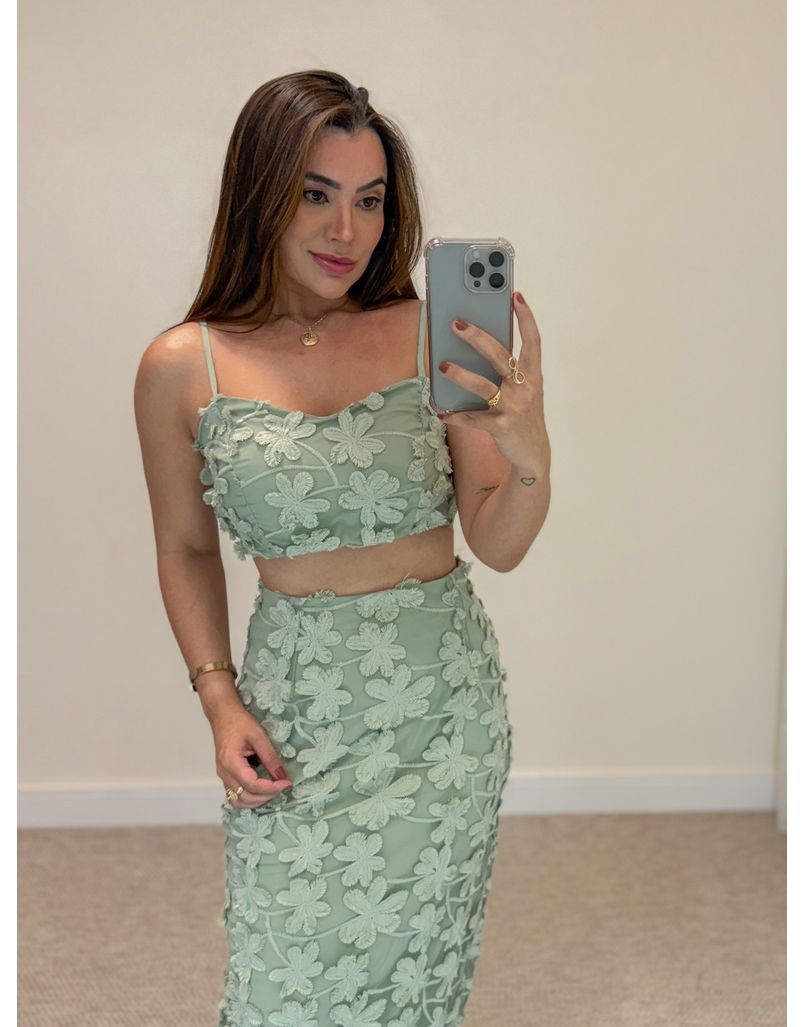 Conjunto Flowers Natasha Oliva