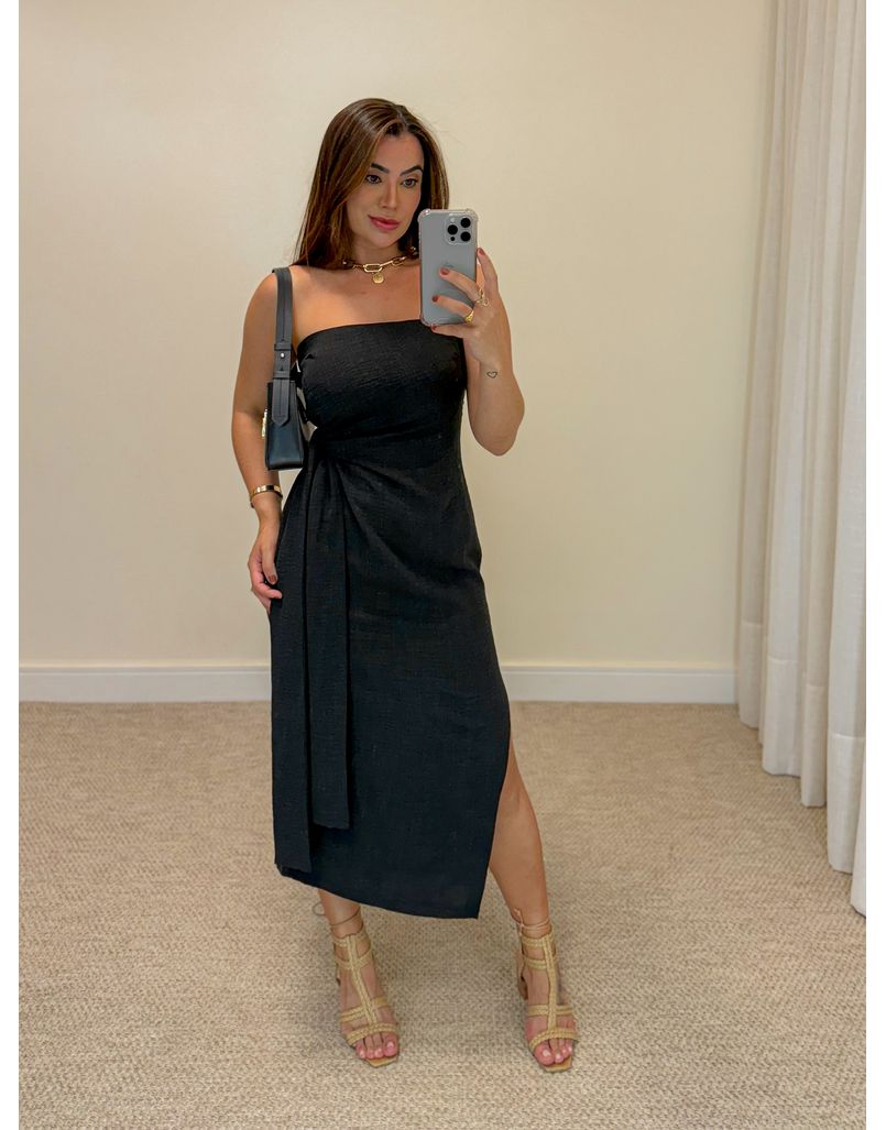 Vestido Tomara Que Caia Sarah Preto - Loja La Mina 