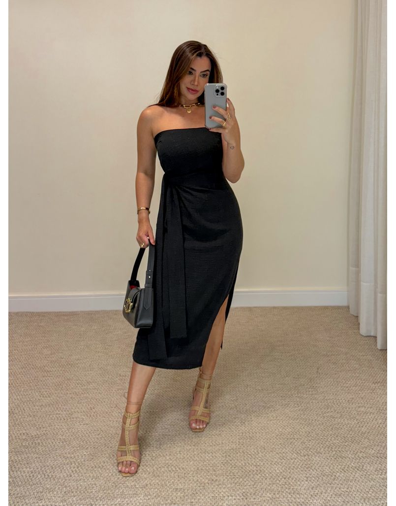 Vestido Tomara Que Caia Sarah Preto