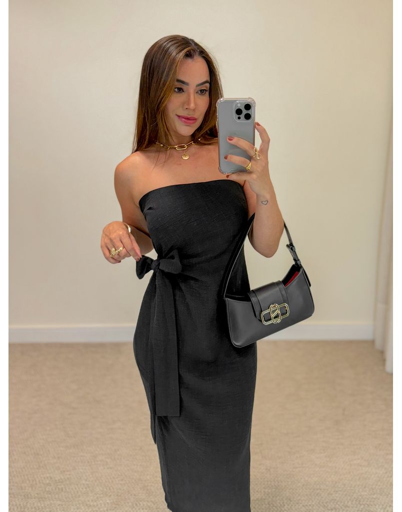 Vestido Tomara Que Caia Sarah Preto