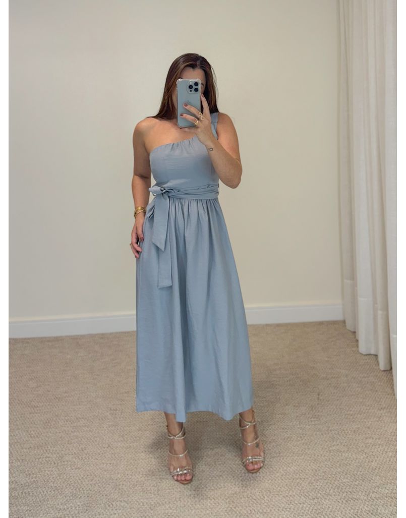Vestido Midi Ariela Cinza