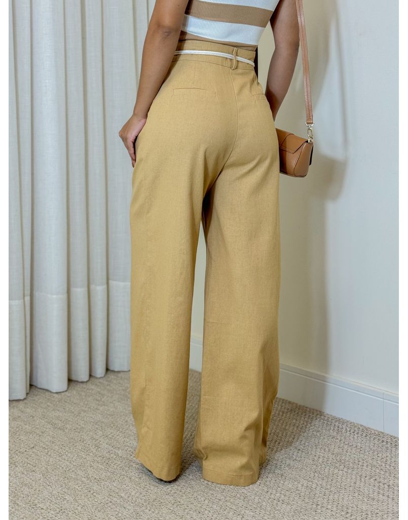 Calça Linho Roma Cappuccino 