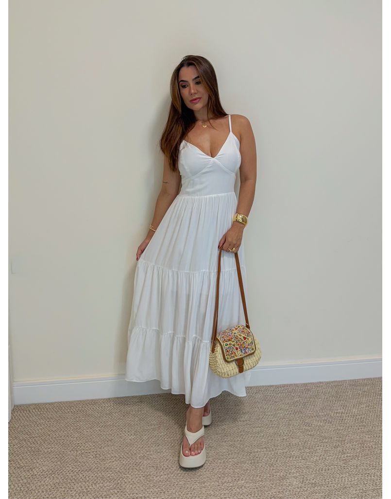 Vestido Midi Atenas Branco 