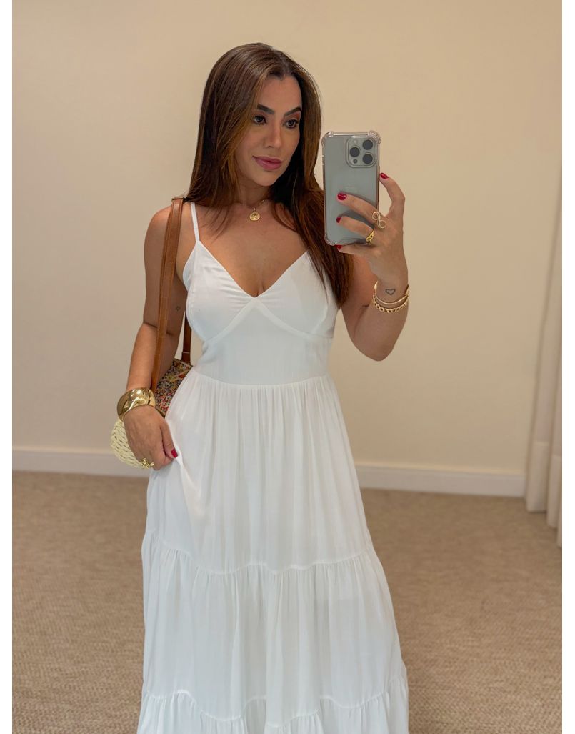 Vestido Midi Atenas Branco 