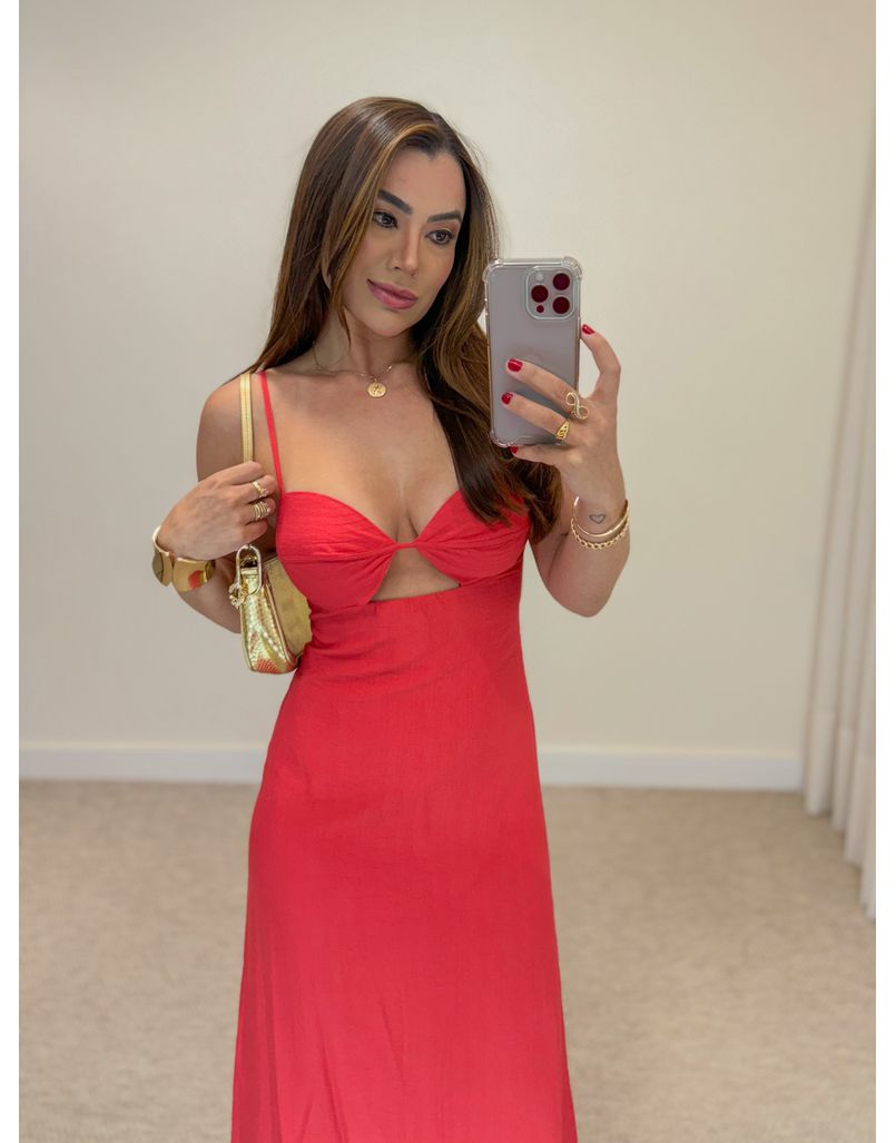 Vestido Longo Iara Vermelho
