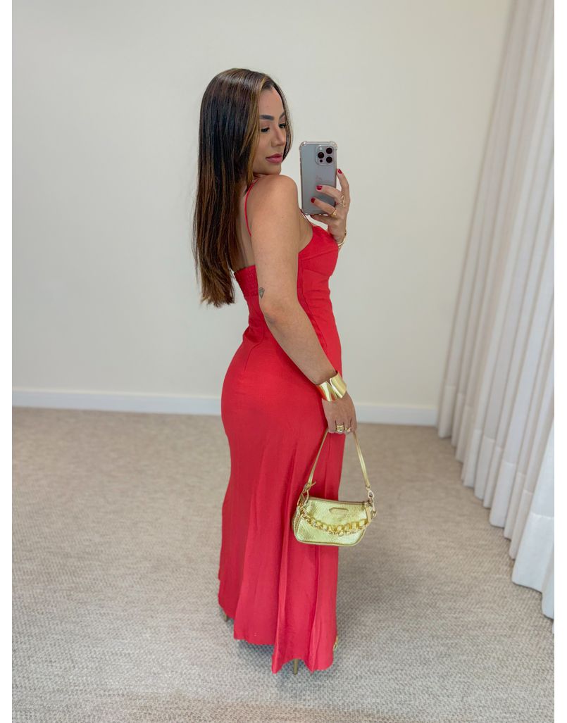 Vestido Longo Iara Vermelho