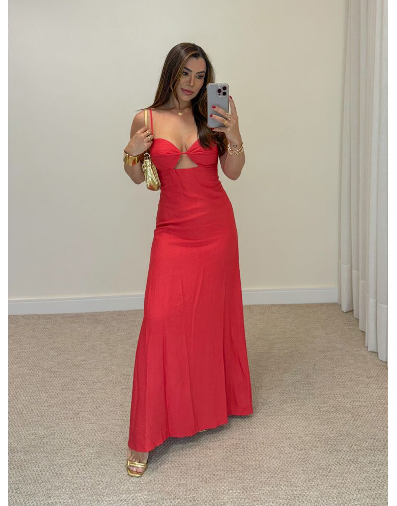 Vestido Longo Iara Vermelho