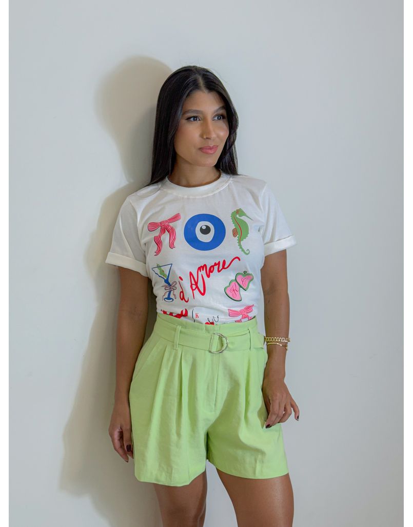 Short Cinto Nayara Verde