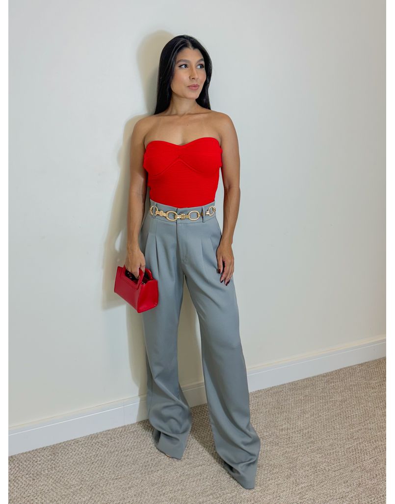 Cropped Tricot Érica Vermelho