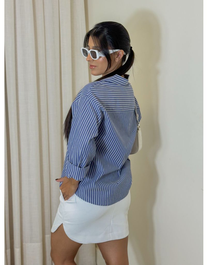 Camisa Listrada Sabrina Azul 