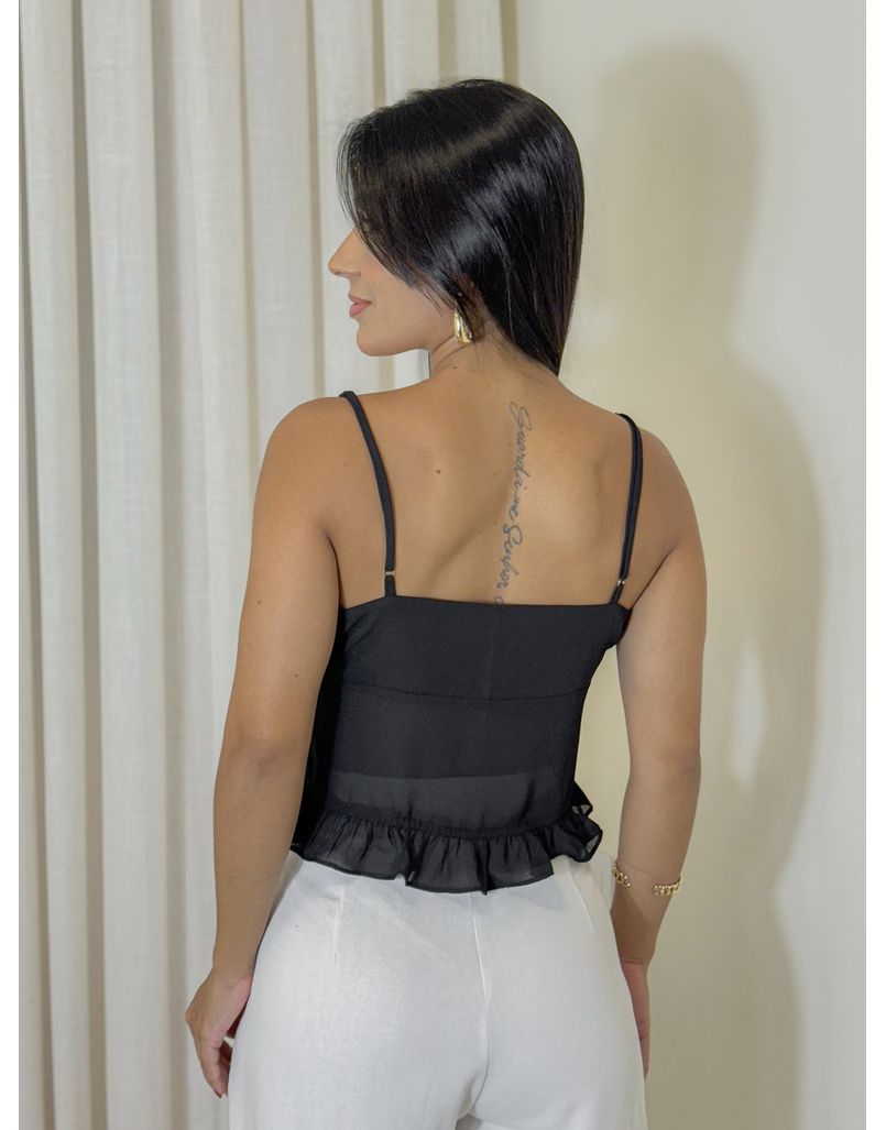 Blusa Alcinha Angélica Preto