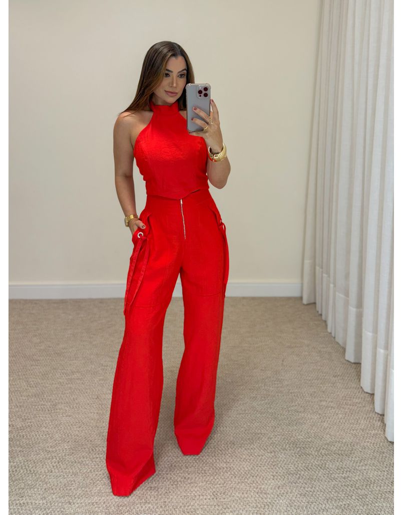 Conjunto Carla Vermelho - Loja La Mina 