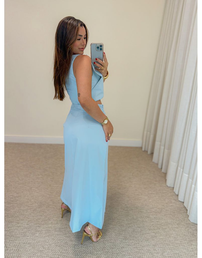 Conjunto Saia Germana Azul