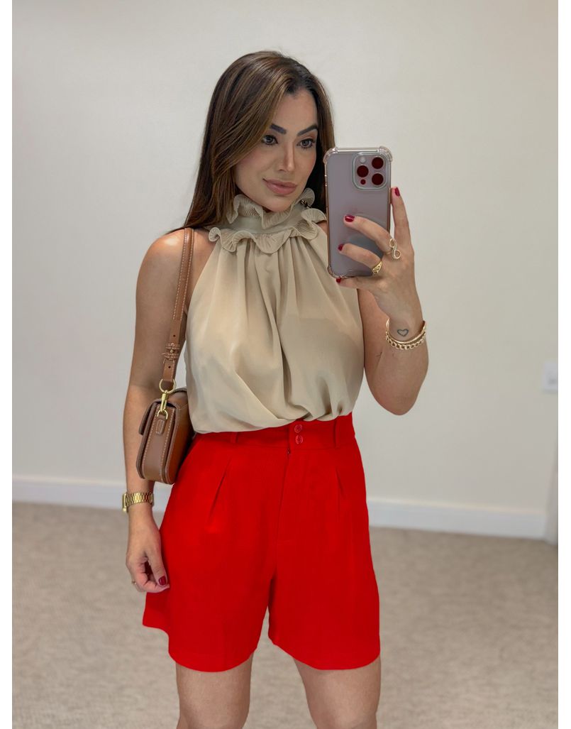 Blusa Chiffon Cappuccino