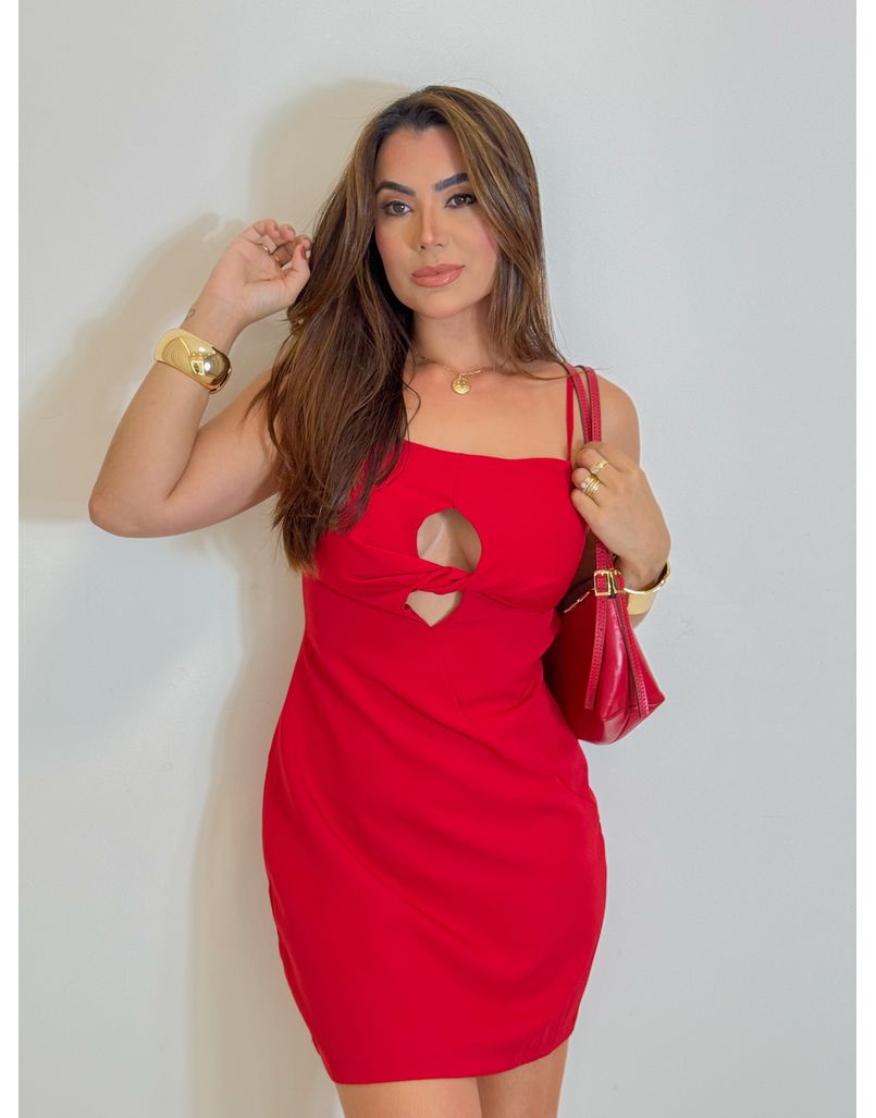 Vestido Nó Dani Vermelho 