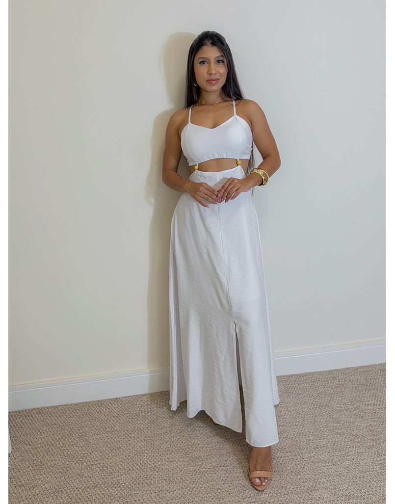 Vestido Alcinha Alexandra Branco - Loja La Mina 