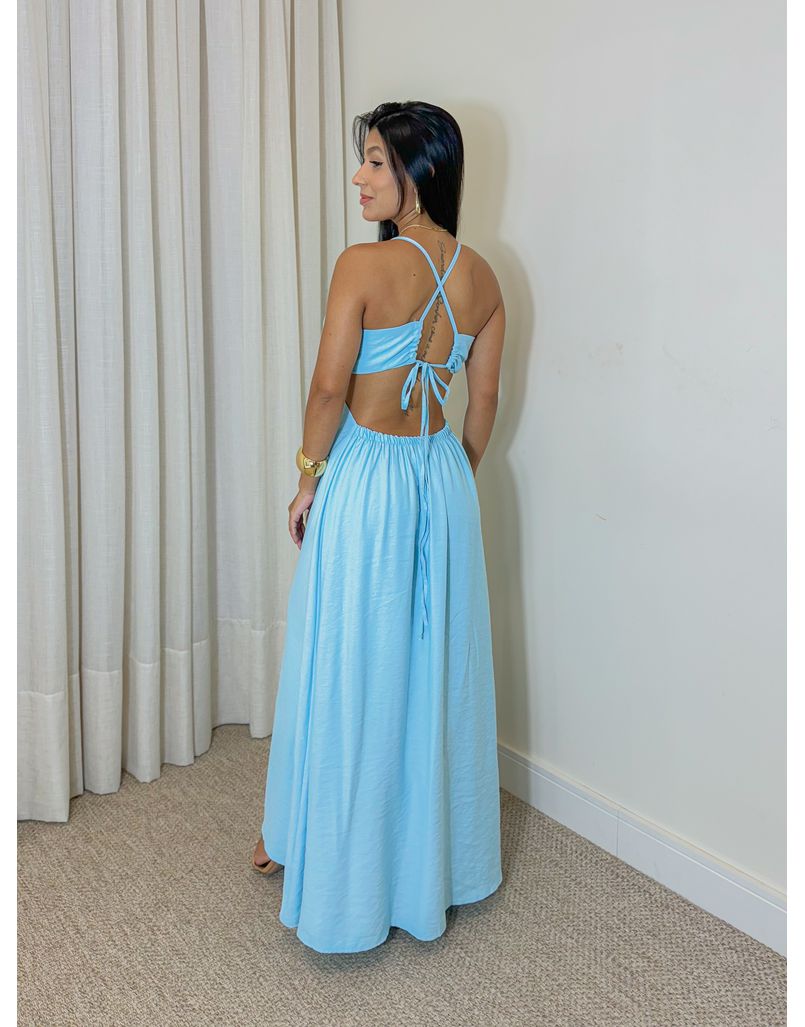 Vestido Alcinha Alexandra Azul Claro