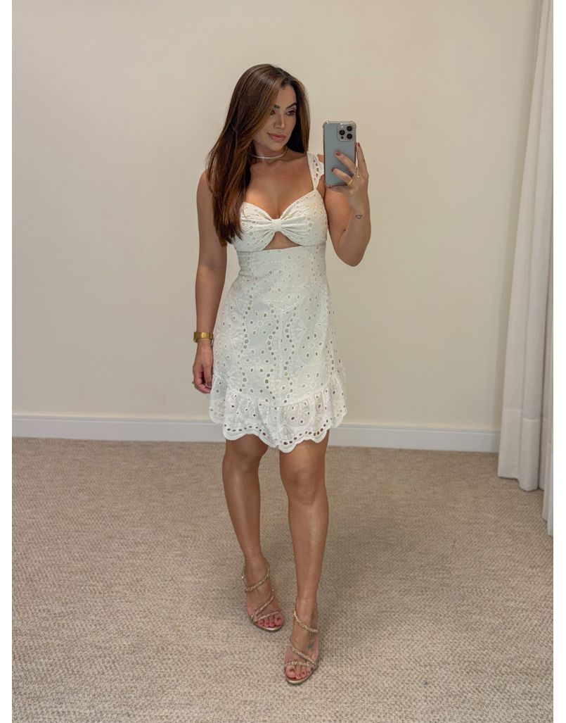 Vestido Laise Nó Areia