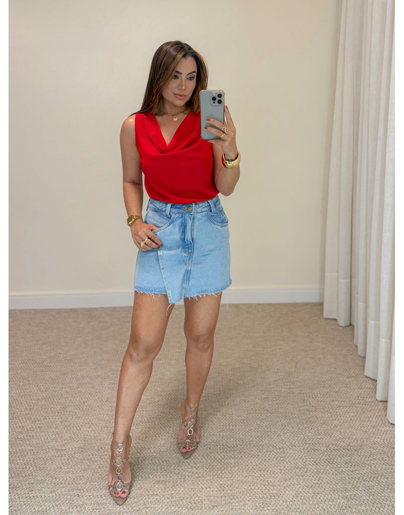 Short Saia Jeans