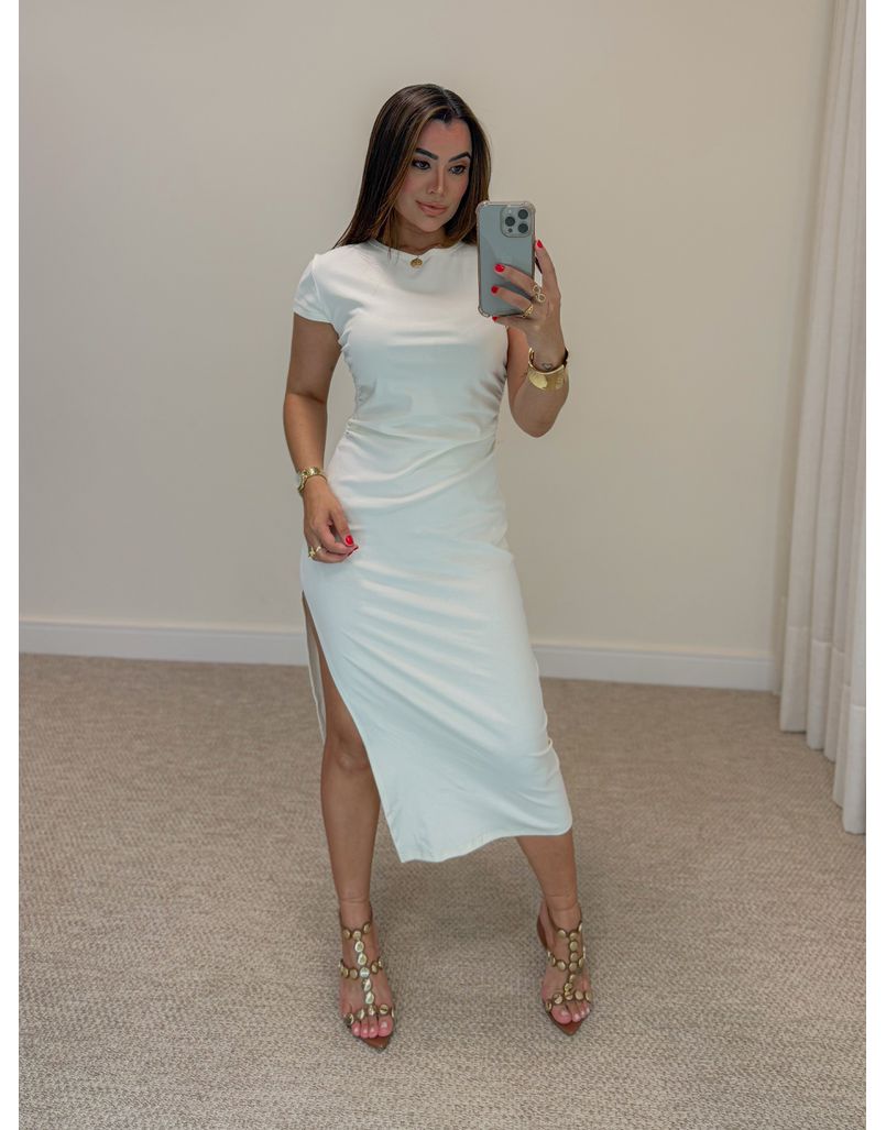 Vestido Midi Basic Off