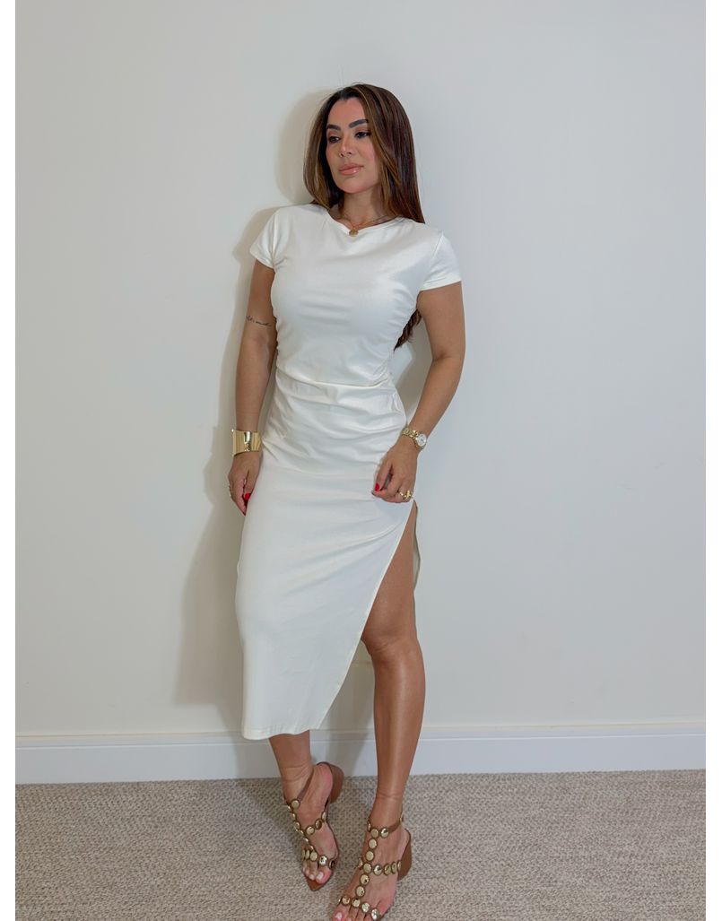 Vestido Midi Basic Off