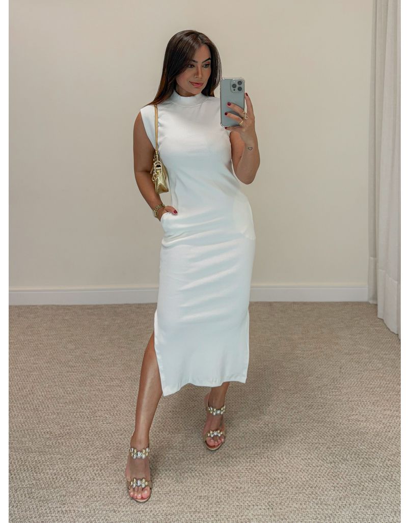 Vestido Canelado Muscle Tee Off