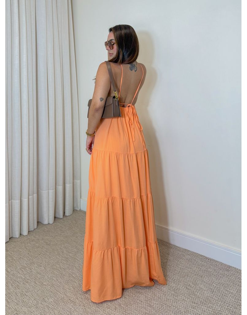 Vestido Alcinha Marrocos Laranja