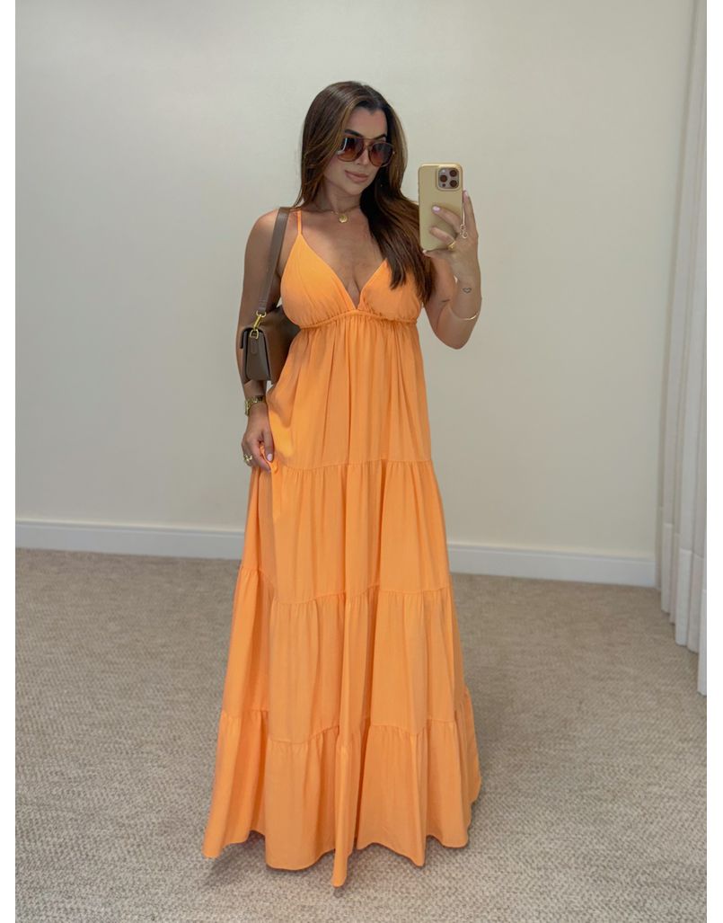 Vestido Alcinha Marrocos Laranja