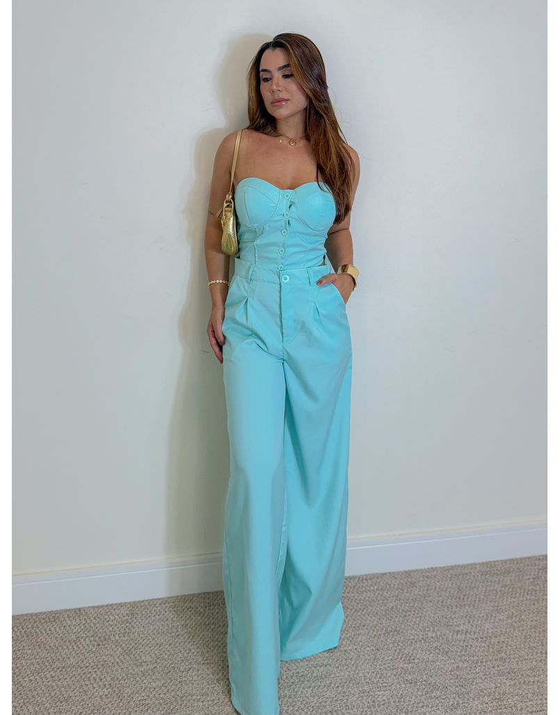 Conjunto Calça Moscou Turquesa