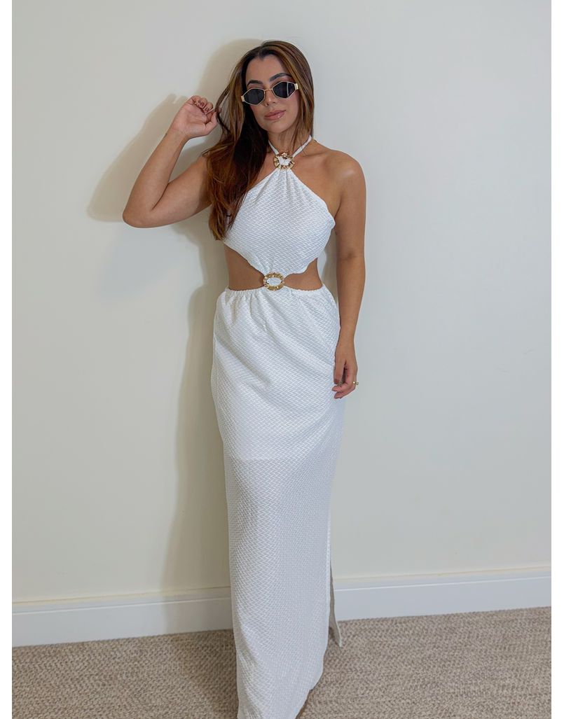 Vestido Midi Las Vegas Branco 