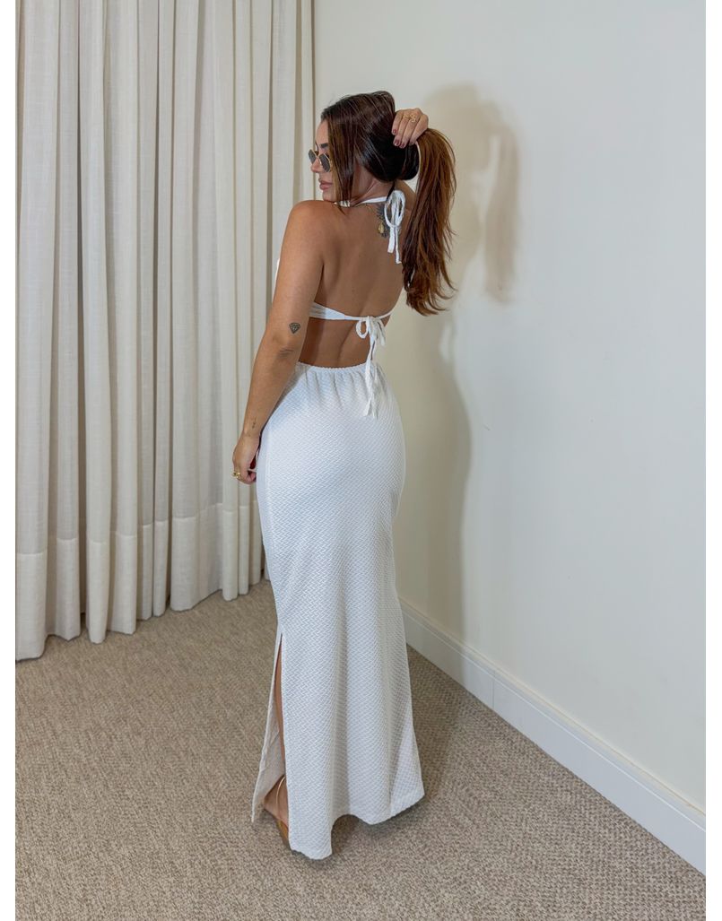 Vestido Midi Las Vegas Branco 