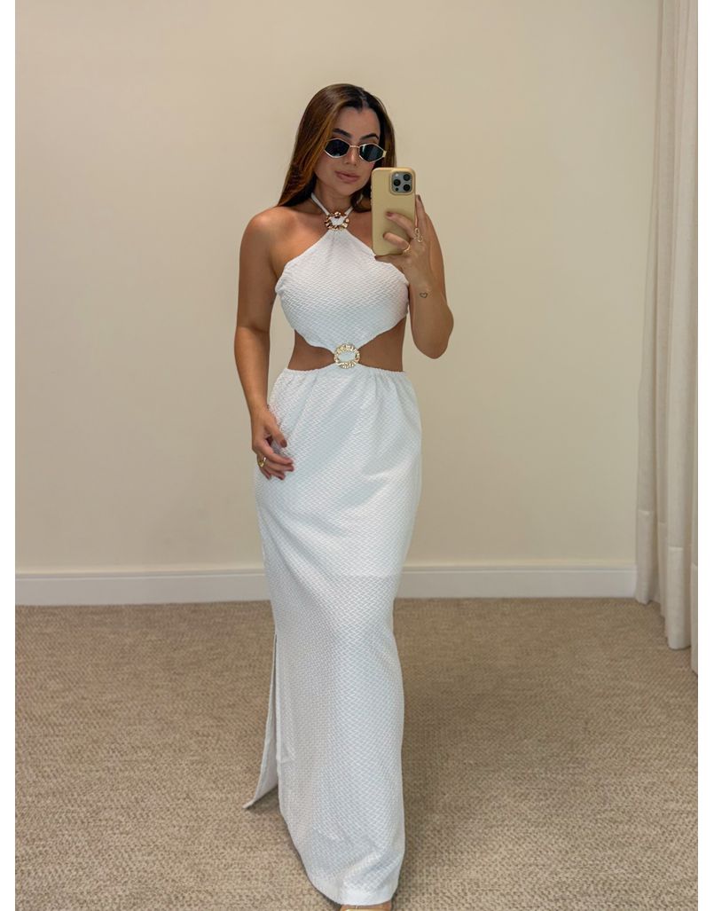Vestido Midi Las Vegas Branco 