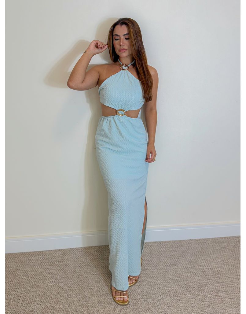 Vestido Midi Las Vegas Baby Blue